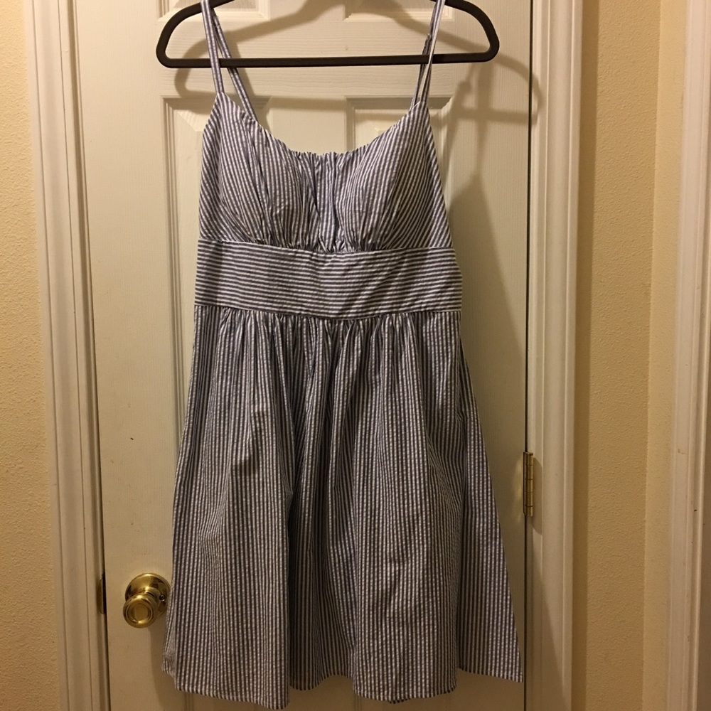 B.Smart Seersucker dress